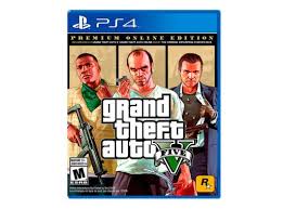 Juega a aventura en la ciudad al estilo gta v totalmente gratis, es uno de los mejores juegos de. Juego Ps4 Grand Theft Auto Five V Premium Online Edition Videojuegos Paris Cl