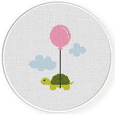 Tutorial photoshop underwater turtle island. Turtle Birthday Balloon Cross Stitch Pattern Daily Cross Stitch