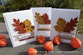Herbstliche Karte Mit Stampin Up Vintage Leaves Herbst Laub Herbstkarten Grusskarten Gestalten Karten