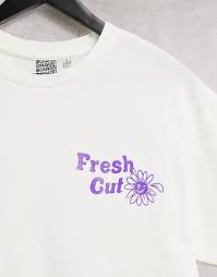 Maybe you would like to learn more about one of these? Crooked Tongues Oversized T Shirt With Fresh Cut Flowers Puff Print In Ecru Asos