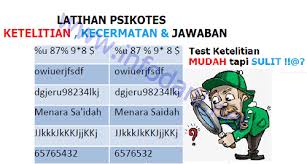 Maybe you would like to learn more about one of these? 00 21 56 Latihan Psikotes Ketelitian Kecermatan Online Dan Jawaban Infodani