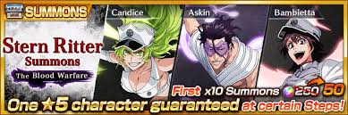 It has a pretty large and very loyal fan base and is continuously growing over the course of its run. Bleach Brave Souls On Twitter The Stern Ritter Summons The Blood Warfare Is Here Featuring A Discounted First Step And A Chance At Some Great 5 Characters Https T Co Iqnexdwhy0 Bravesouls Https T Co 8syakfkrsi