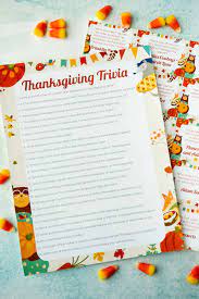 Use these resources to find free printables for kids and parents. Free Printable Thanksgiving Trivia Questions Play Party Plan30