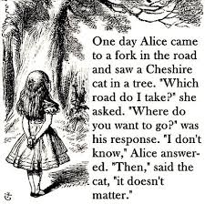 If You Don T Know Where You Re Going Any Road Will Lead You There Alice And Wonderland Quotes Book Quotes Wonderland Quotes