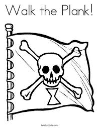 Walk The Plank Coloring Page Flag Coloring Pages Pirate Flag Coloring Pages