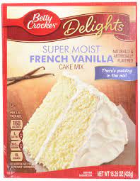 Take your box cake mix to the next level with this easy recipe! Betty Crocker Super Moist French Vanilla Cake Mix 15 25 Oz Buy Online In Indonesia At Desertcart Id Productid 49136356
