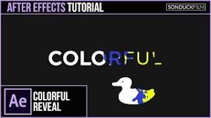 Easy change colors with control layer After Effects Tutorial Colorful Text And Logo Reveal