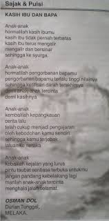 Osman Dol Lari Dari Neraka Sajak Dalam Metro Perdana Kasih Ibu Dan Bapa