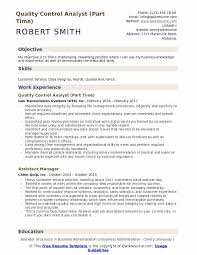 Quality Control Analyst Resume Samples Qwikresume