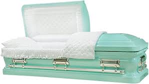 Die In Style Casket Tiffany Blue Funeral Caskets