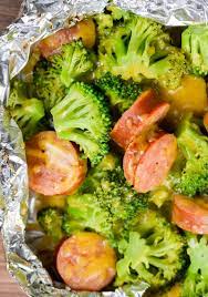 I use heavy duty foil and clean up is so easy. Sausage Broccoli Cheddar Foil Packs Keto Low Carb The Best Keto Recipes