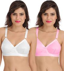 Sona Sona Perfecto Women Full Cup Everyday Plus Size Cotton Bra Pack Of 2 Women Full Coverage Non Padded Bra