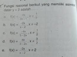 Check spelling or type a new query. Contoh Soal Fungsi Rasional