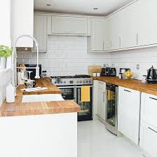 Check spelling or type a new query. White Kitchen With Wooden Worktops And Metro Tiles Ideal Home Simple Kitchen Design Kitchen Remodel Layout Kitchen Design Small