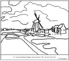 Travel in the history of art with these coloring pages for adults created from paintings: Monet Coloring Worksheets Teaching Resources Tpt