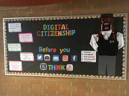 Being A Good Digital Citizen Elementary Bulletin Board Rhms Bulletin Board Bulletinboard Elem Elementary Bulletin Boards Digital Education Digital Citizen