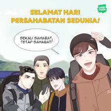Terutama kaum muda menggunakan berbagai fasilitas yang ada. Linewebtoonid On Twitter Selamat Hari Persahabatan Sedunia Dari Bagas Aaron And The Gank