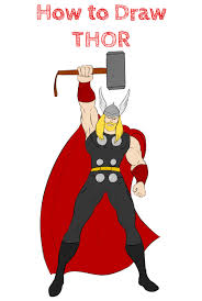 Coloring pages easy avengers thor drawing. How To Draw Thor How To Draw Easy