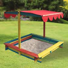 Stabiler Holz Sandkasten Sandkiste Inkl Verstellbarer Uberdachung Holz Spielhaus Sandbox In 2020 Kinder Sandkasten Uberdachung Holz Sandkasten