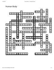 Visit our site for more popular. Human Body Crossword Puzzle 1 Pdf Human Body Crossword Puzzle Human Body 1 3 5 G R O 11 13 D O C S S A N T O I R 7 M P E L V U2019 A 12 R S A L A P Course Hero