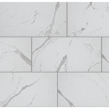 Home Decorators Collection Carrara Matte Rectified 12 In X 24 In Porcelain Floor And Wall Tile 425 6 Sq Ft Pallet Chdeaj0212x24p Porcelain Flooring Wall Tiles Master Bath Tile