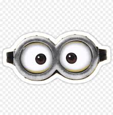In the free printable eye mask template download you'll receive three pages: Minion Eyes Printable Png Image With Transparent Background Toppng