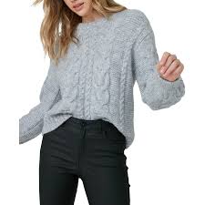 Big yellow oversized chunky jumper heart knit pattern sz 12 14 16 18 bnwt y2k. Me Women S Lofty Cable Knit Jumper Silver Size Xl Big W