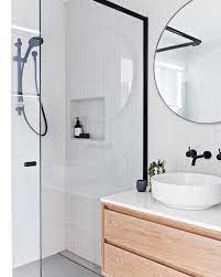 I Love These Kit Kat Tiles So So Much And So Did Some Of My Other Clients So These Are Goi White Bathroom Tiles Bathroom Interior Design Bathroom Inspiration