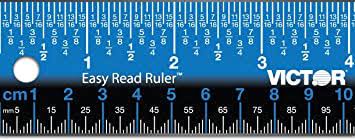 Maybe you would like to learn more about one of these? Amazon Com Victor Ez12sbl 12 Easy Read Ruler No Glare Straight Edge Labeled In Mm Cm In 1 2 1 4 1 8 1 16 Stainless Steel Blue Tools Home Improvement