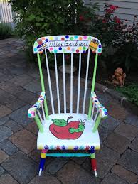 Teacher Rocking Chair Design Custom Teacher Chair Design Etsy Teacher Chairs Painted Teacher Chair Teacher Rocking Chairs