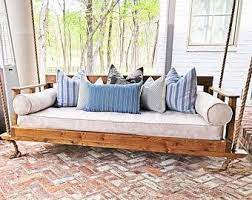 There are also several sizes to choose from. Day Bed Cover Natural Linen Daybed Bedding Fitted Daybed Etsy In 2021 Porch Swing Bed Outdoor Mattress Diy Crib Mattress