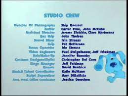 This one is from blue's first holiday from late 2003. Blue S Clues Blue S Big Holiday Vhs Closing Credits 2001 Youtube