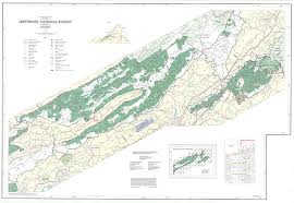 The george washington and jefferson national forests afford virtually every type of outdoor recreation activity you can imagine. File 1983 Map Of The North Portion Of The Jefferson National Forest In Southwest Virginia Jpg Wikipedia