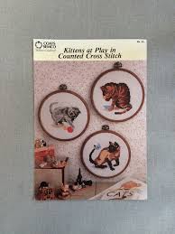 Kittens At Play Counted Cross Stitch Chart Coats Semco Chart No 25