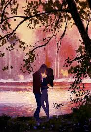 It Was Here Remember Hmmm No Remind Me How It Went It Went A Little Like This Pasc Romantic Art Digital Art Illustration Cute Couple Art