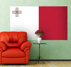 Flag of the nation of malta (en); Wandtattoo Flagge Malta Tenstickers