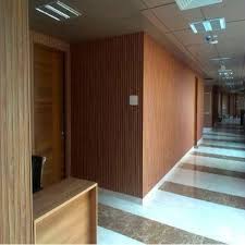 Decorative wall panels & acoustic walls and ceilings. Brown Wooden Office Interior Wall Panel Thickness 5 10 Mm Rs 450 Square Feet Id 20787683397