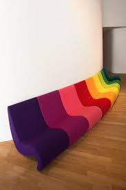 Amoebe Verner Panton Furniture Design Rainbow