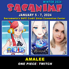 Please welcome AmaLee to SacAnime Winter!⠀ ⠀ @leeandlie is a voice-actor,  singer, and vtuber streamer, well known for her English anime covers that  have gained over 2 million subscribers and over a