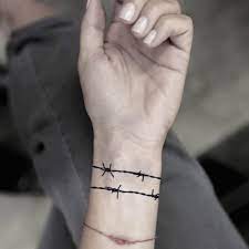 But like every other dusty trend and splash remake, millennials are making barbed wire their own. Barbed Wire Temporary Fake Tattoo Sticker Washable Tattoo Set Of 2 Toodtattoo Com Amazon De Beauty
