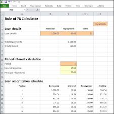 The bankrate.com business loan calculator helps you answer all those questions and more. Rule Of 78 Calculator Double Entry Bookkeeping