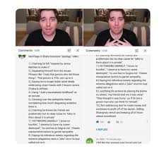 all of the red flags in shane dawsons so called “apology” video. this  comment go deleted by him. : rShaneDawson
