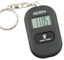 Reizen Talking Atomic Watch Keychain- Black