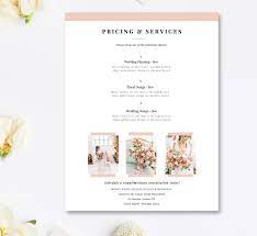 Wedding Planner Price List Template Event Coordinator Pricing Etsy Price List Template Event Planning Business Event Planning