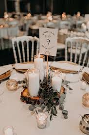 25 Elegant Rustic Wedding Centerpieces With Tree Stumps 8 Simple Wedding Centerpieces Wedding Floral Centerpieces Rustic Wedding Centerpieces