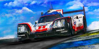 Hat Trick From Asgsportwerks Motorsport Art Motorsport Art Canvas Giclee Motorsport