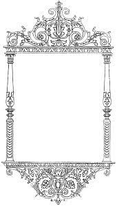 Free Vintage Digital Stamp Digital Stamps Clip Art Borders Ornate Frame