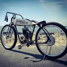 Stichtersharpening 1924 Harley Davidson Board Track Racer Replica 1948 Briggs Bicycle Track Powered Bicycle Gas Powered Bicycle