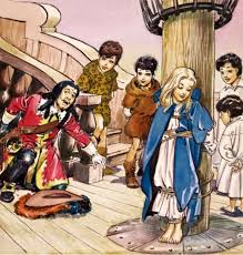 Wendy Tied To The Mast Illustration From Peter Pan By J M Barrie Giclee Print Nadir Quinto Allposters Com Peter Pan Art Peter Pan Illustration