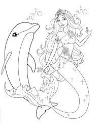 girls coloring pages barbie mermaid and dolphin coloriage de voiture mignonne